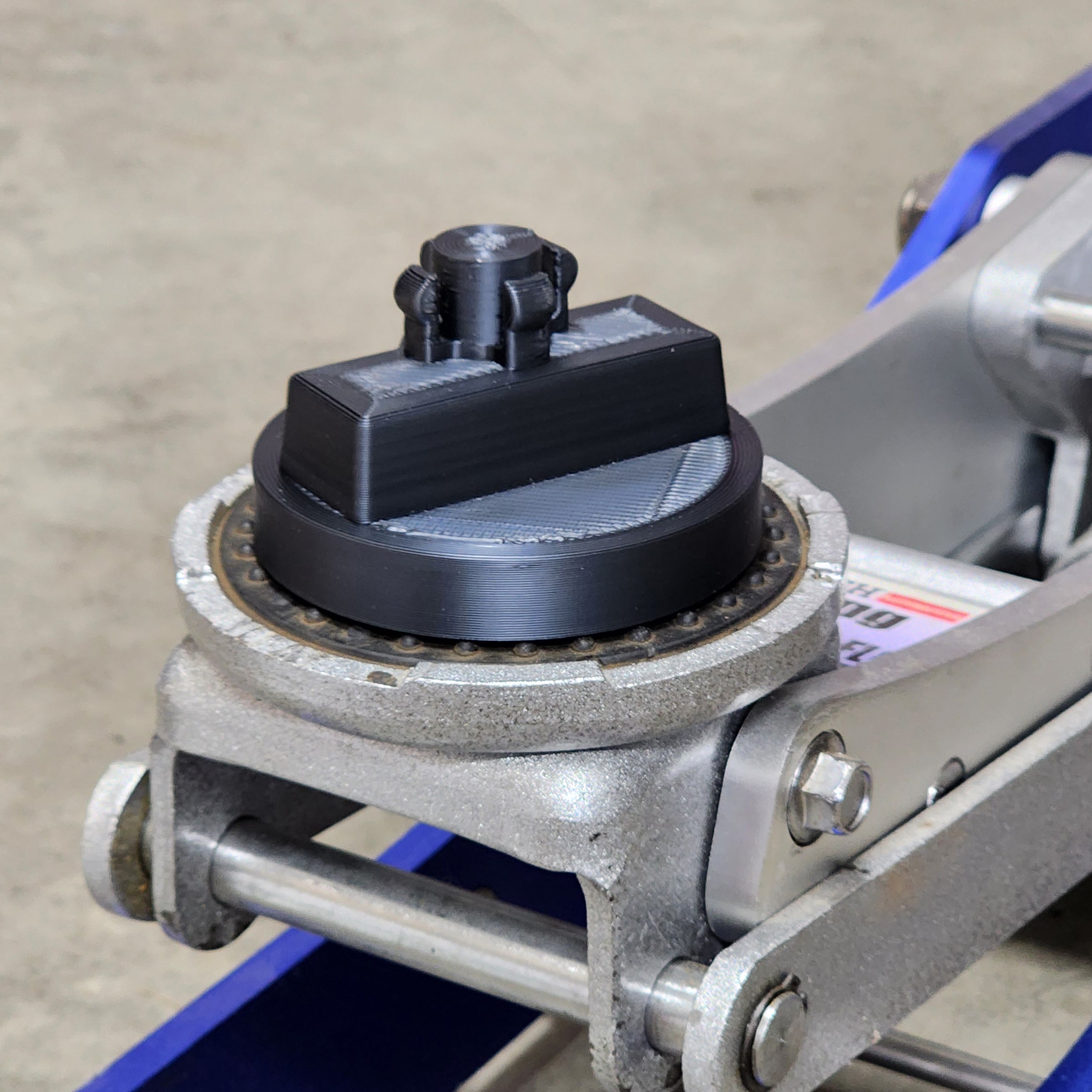 porsche macan jack pad on a jack